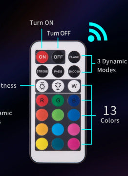 Led Waterproof Remote Control Fish Tank Diving Light